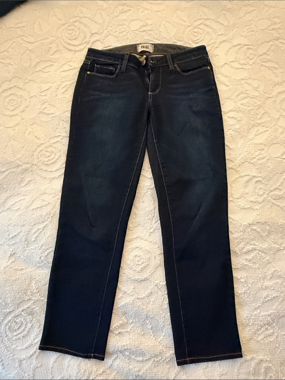 PAIGE Dark Indigo Skyline Skinny Jeans